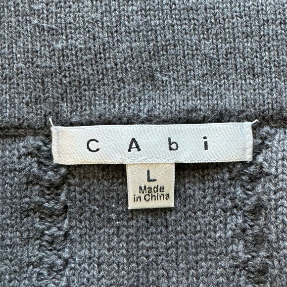 CAbi 884 Gray Femme Knit Flared A-Line Skirt Size Large - Picture 6 of 9